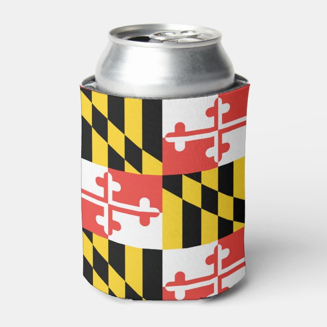 Maryland Flag Can Cooler (Can Front)