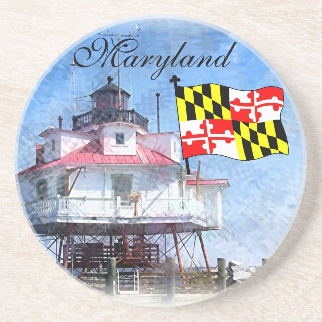 Maryland Flag Coaster (Front)