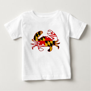 Maryland Flag Crab Baby T-Shirt