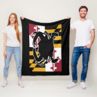 Maryland Flag/Crab blanket