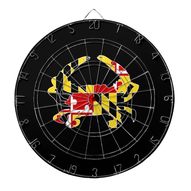 Maryland Flag Crab Dartboard (Front)