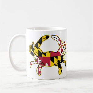 Maryland Flag Crab Illustration Coffee Mug