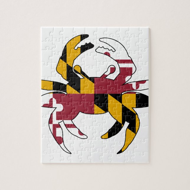 Maryland Flag Crab Jigsaw Puzzle (Vertical)
