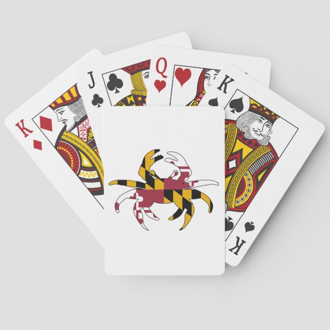 Maryland Flag Crab Playing Cards (Back)