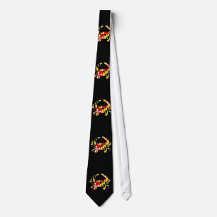 Maryland Flag Crab Tie