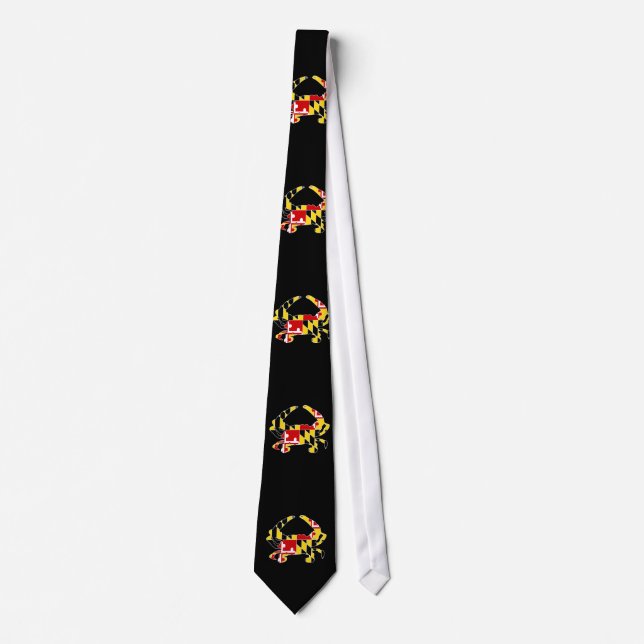 Maryland Flag Crab Tie (Front)
