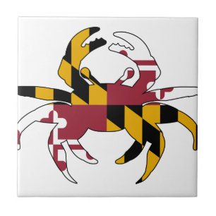 Maryland Flag Crab Tile
