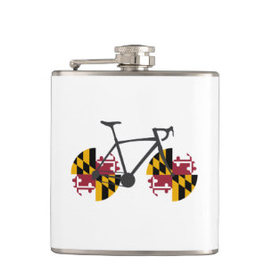 Maryland Flag Cycling Hip Flask
