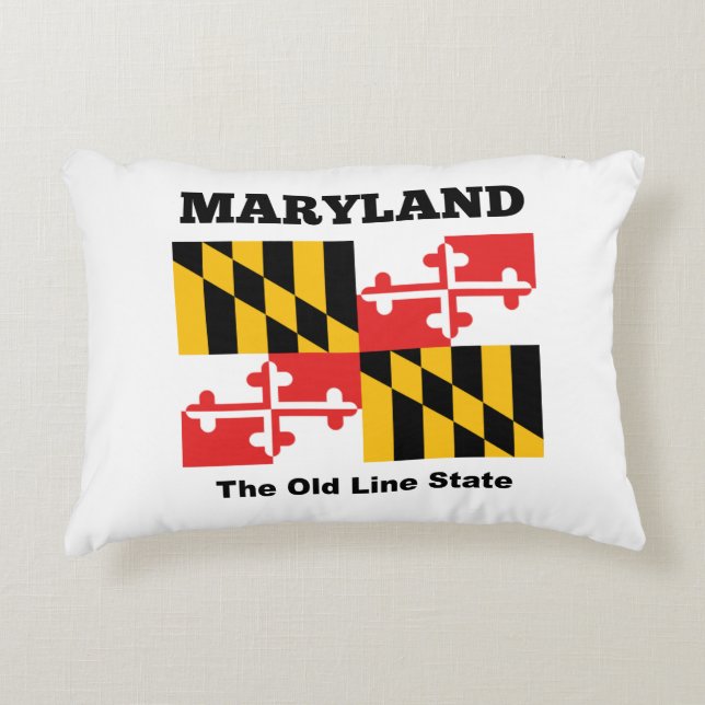 Maryland flag decorative cushion (Front)