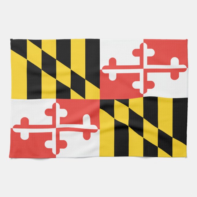 Maryland Flag Dish Towel (Horizontal)