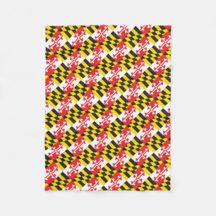Maryland Flag Fleece Blanket