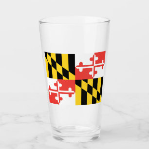 Maryland Flag Glass Cup