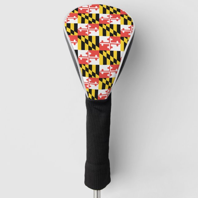 Maryland Flag Golf Club Head Cover (Front)