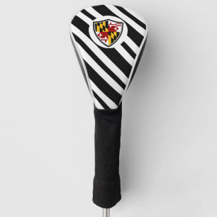 Maryland flag golf head cover
