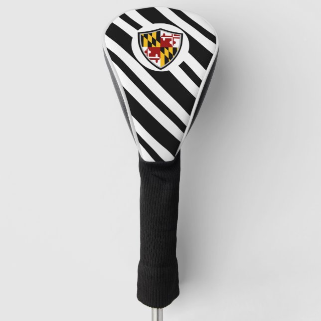 Maryland flag golf head cover (Front)