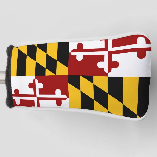 Maryland flag golf head cover (Front)