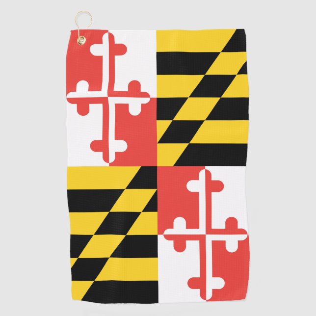 Maryland Flag Golf Towel (Front)
