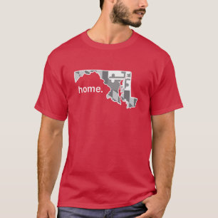 Maryland Flag greyscale home shirt