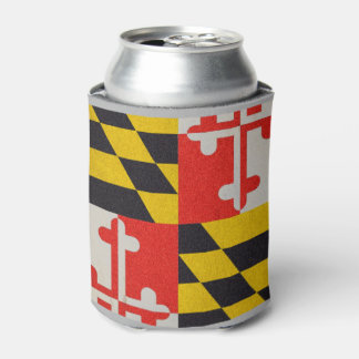 Maryland Flag - Grunge Can Cooler
