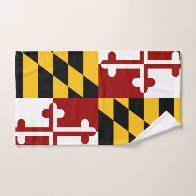 Maryland flag hand towel (Hand Towel)