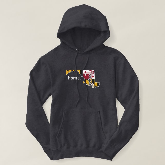 Maryland flag home sweatshirt (Design Front)