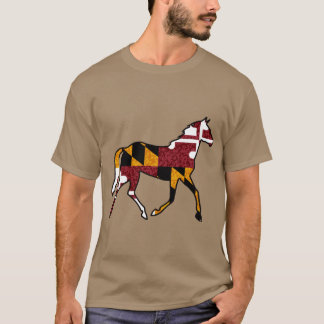 Maryland Flag Horse T-Shirt