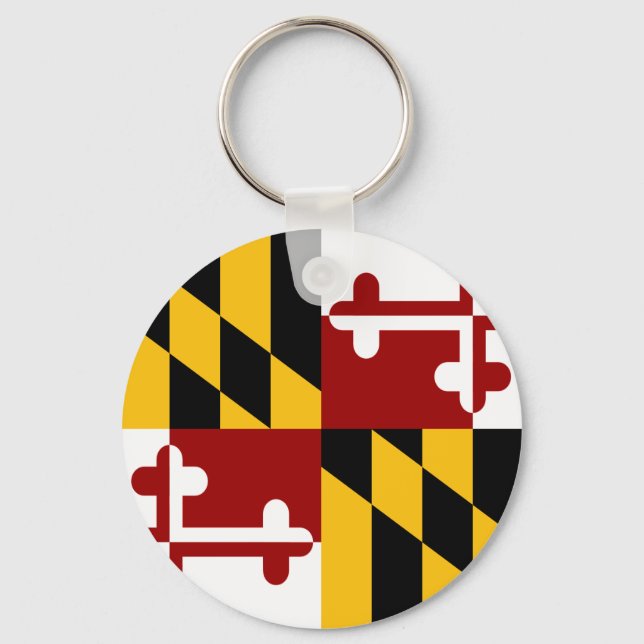 Maryland flag key ring (Front)