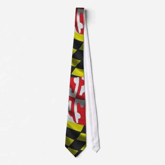 Maryland Flag (Large Print) Tie (Front)