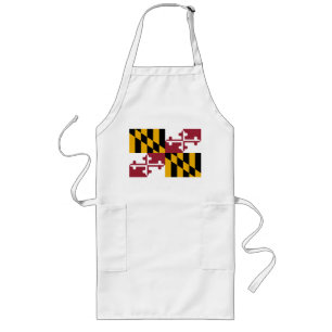 Maryland Flag Long Apron