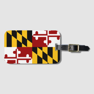 Maryland flag luggage tag