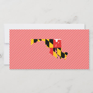 Maryland Flag Map