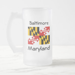 Maryland Flag Map City Mug