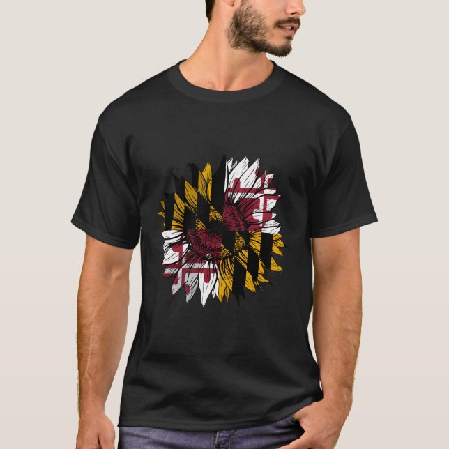 Maryland Flag Maryl Flag T-Shirt (Front)