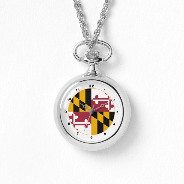 Maryland Flag & Maryland fashion USA /design watch (Front)