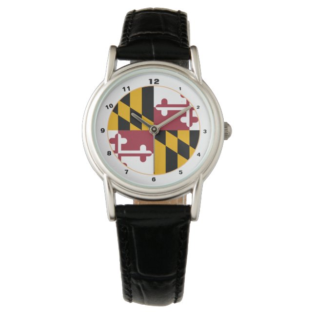 Maryland Flag & Maryland fashion USA /design watch (Front)