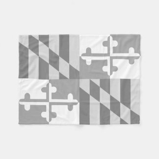 Maryland Flag Monochromatic blanket-*CUSTOMIZABLE* Fleece Blanket