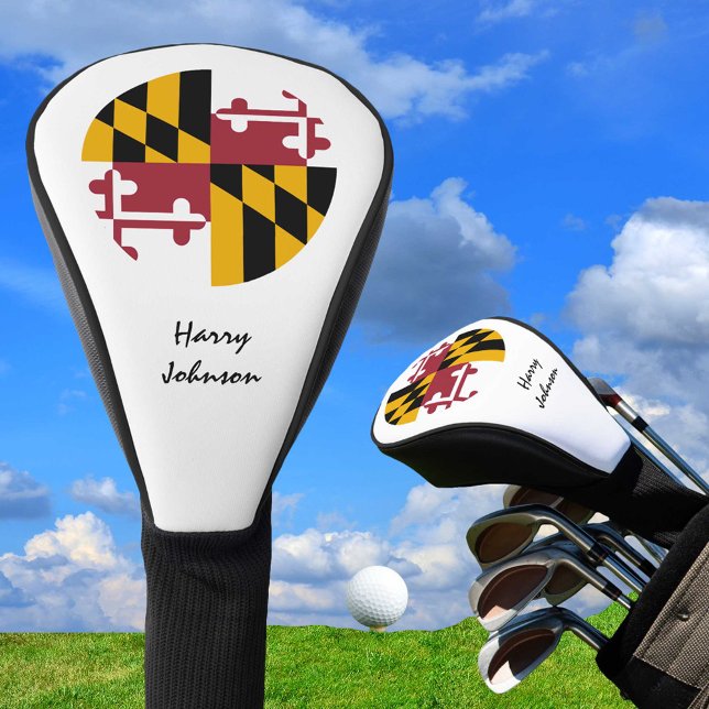 Maryland Flag & Monogrammed Golf Clubs Covers USA (Creator Uploaded)
