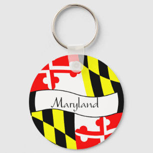Maryland - FLAG - Name Key Ring