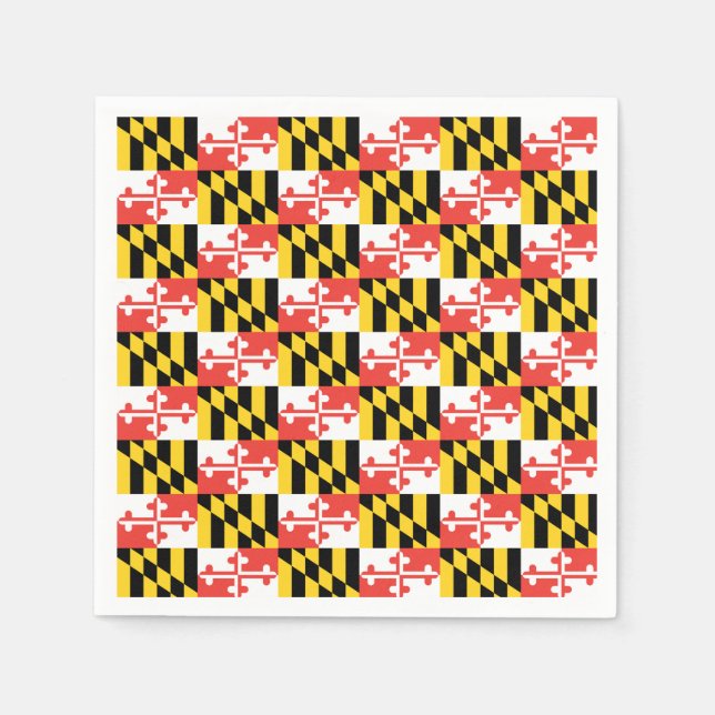 Maryland Flag Napkins (Front)