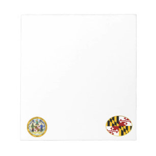 Maryland flag notepad