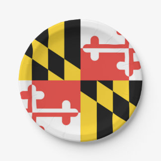 Maryland Flag Paper Plate