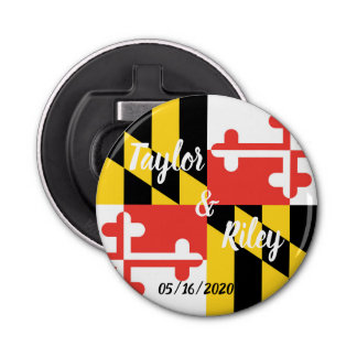 Maryland Flag Personalised Bottle Opener