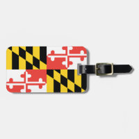 Maryland Flag Personalised Luggage Tag