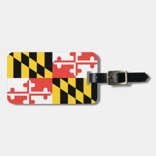 Maryland Flag Personalised Luggage Tag