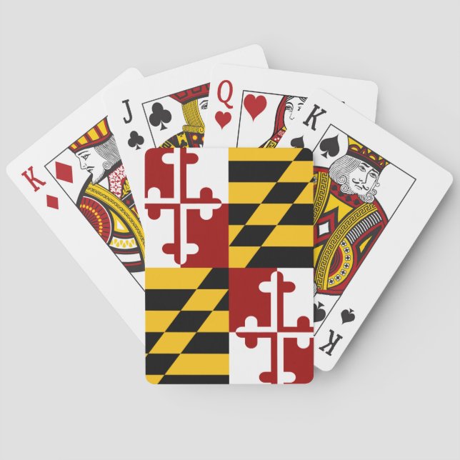 Maryland flag playing cards (Back)