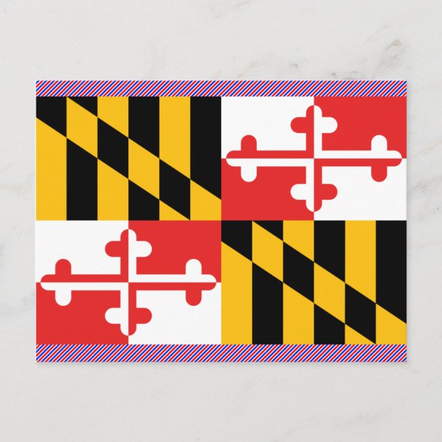 Maryland Flag Postcard (Front)