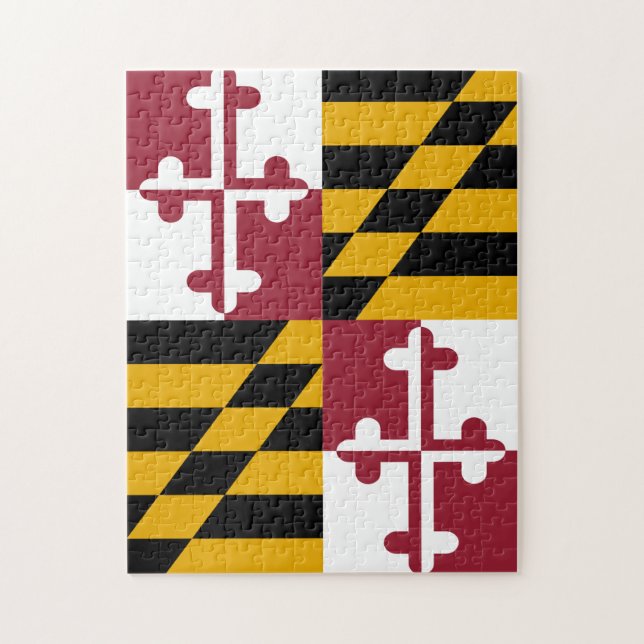 Maryland Flag Puzzle (Vertical)
