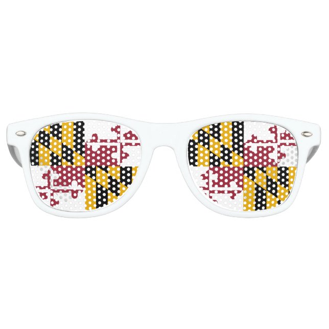 Maryland Flag Retro Sunglasses (Front)