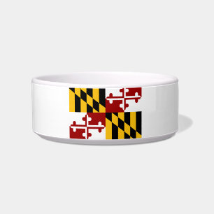 Maryland flag-seal bowl