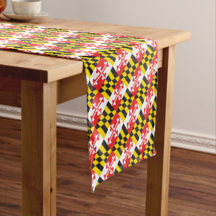 Maryland Flag Short Table Runner